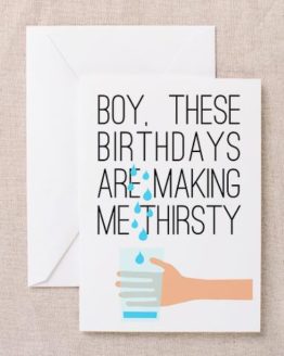 Seinfeld Birthday Card For Sale - Making Me Thirsty